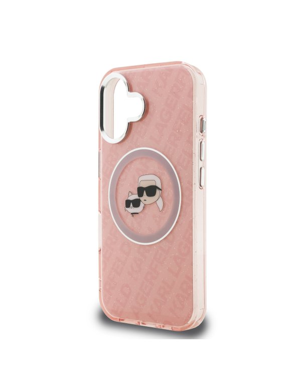 Karl Lagerfeld IML K&CH Heads Repeated Logo MagSafe Case Чехол для Apple iPhone 16
