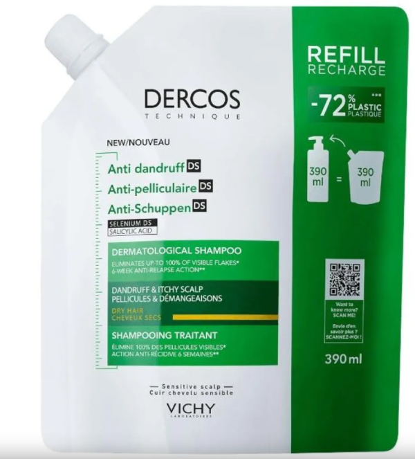 Vichy Dercos Шампунь Refill 390 ml