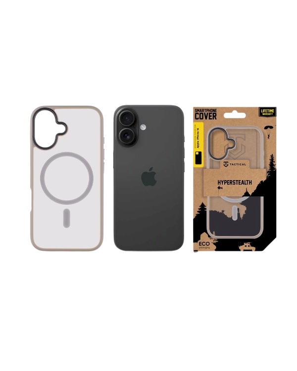 Дополнительное изображение книги «Tactical MagForce Hyperstealth Cover Защитный чехол для iPhone 16 / светло-серый»