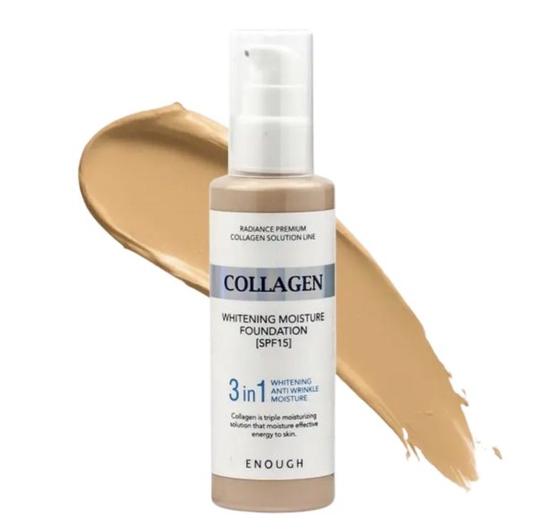 Enough Collagen 3in1 Whitening Moisture Тональная Основа SPF15 №21 100ml
