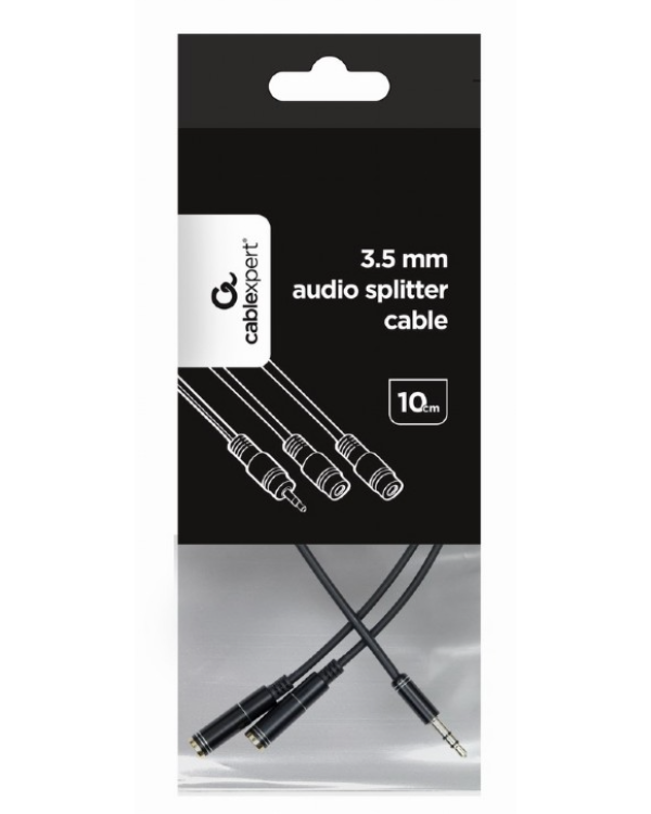 Gembird CCA-415-0.1M Аудио Адаптер 3.5mm Jack / 0.1m