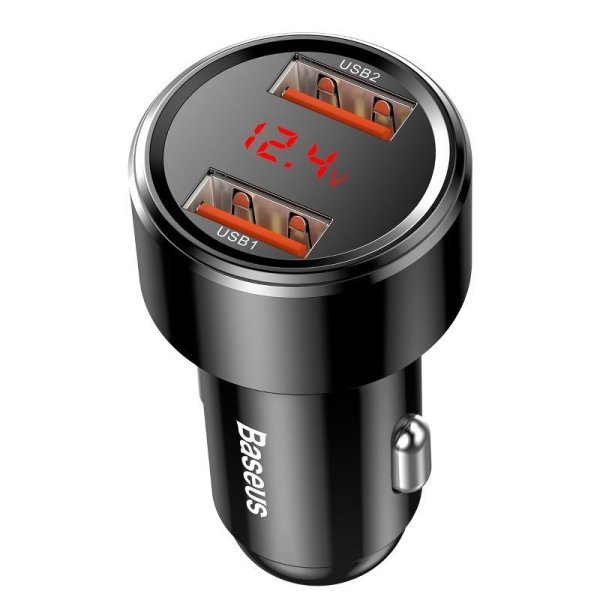Baseus Magic Авто Зарядка 2x USB / QC / 3.0 / 45W