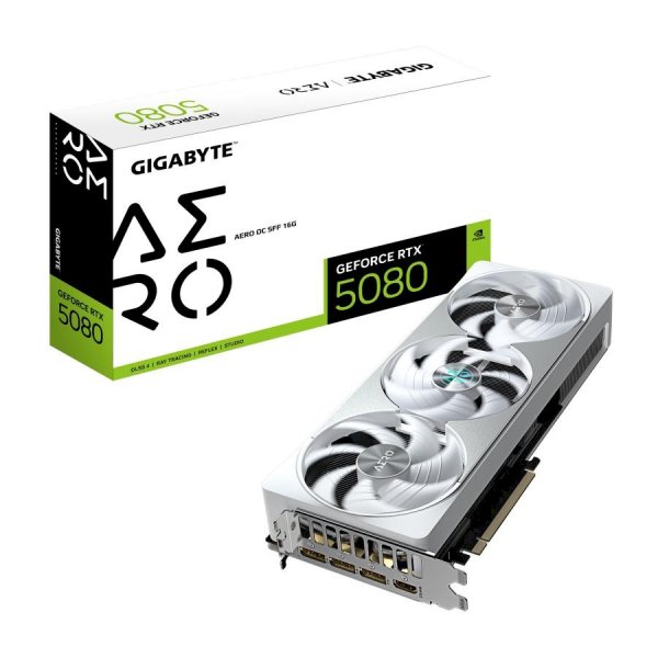 Gigabyte GeForce RTX5080 AERO OC SFF Видеокарта 16G / GDDR7 / 256bit PCIe 5.0