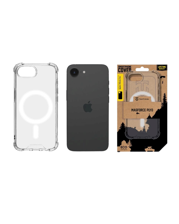 Tactical MagForce Plyo Cover Защитный чехол для Apple iPhone 16e / прозрачный