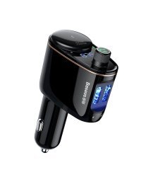 Baseus Locomotive Автомобильный FM Трансмиттер 3.4A / USB Flash / Bluetooth 4.2