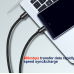 Swissten Textile Универсальный Quick Charge 3.1 USB-C на USB-C Кабель данных 2м