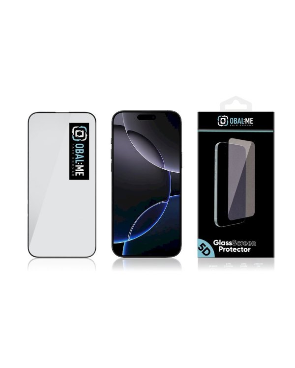OBAL:ME 5D Glass Screen Protector Защитное стекло для Apple iPhone 16 Pro Max / чёрный