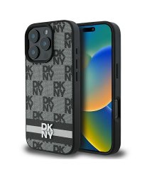 DKNY Checkered Pattern & Printed Stripes Защитный Чехол для Apple iPhone 16 Pro