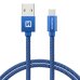 Swissten Textile Универсальный Quick Charge 3.1 USB-C USB Кабель данных 1.2м