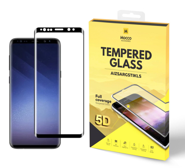 Mocco Full Glue 5D Signature Edition Tempered Glass Защитное стекло для Samsung G965 Galaxy S9 Plus Черное