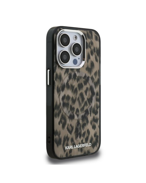 Karl Lagerfeld IML Leopard MagSafe Case Чехол для Apple iPhone 15 Pro