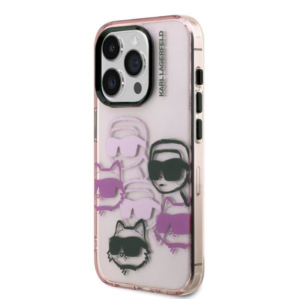 Karl Lagerfeld IML Multi K&CH Heads Case Чехол для Apple iPhone 15 Pro
