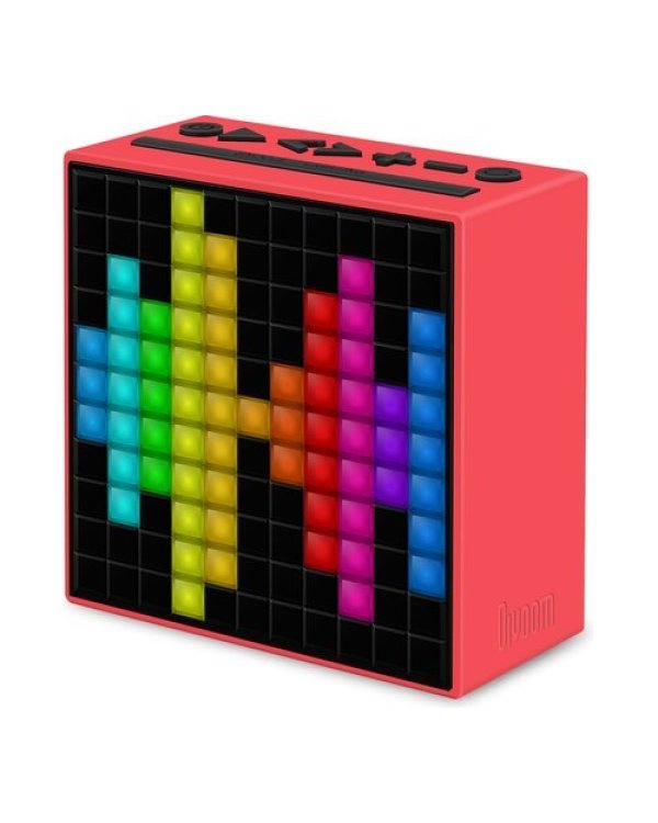 Divoom TimeBox Bluetooth 4.0 Портативная колонка с экраном / Будильник / Апликация / Соц. сети / Градусник Kрасный