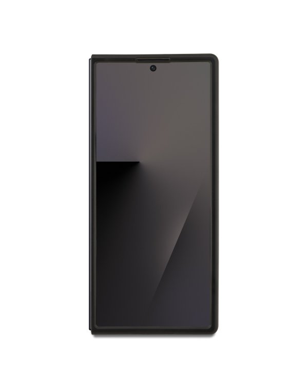 Karl Lagerfeld PU Karl and Choupette Heads Magnetic Case Магнитный защитный чехол для Samsung Galaxy Z Fold 7 / чёрный