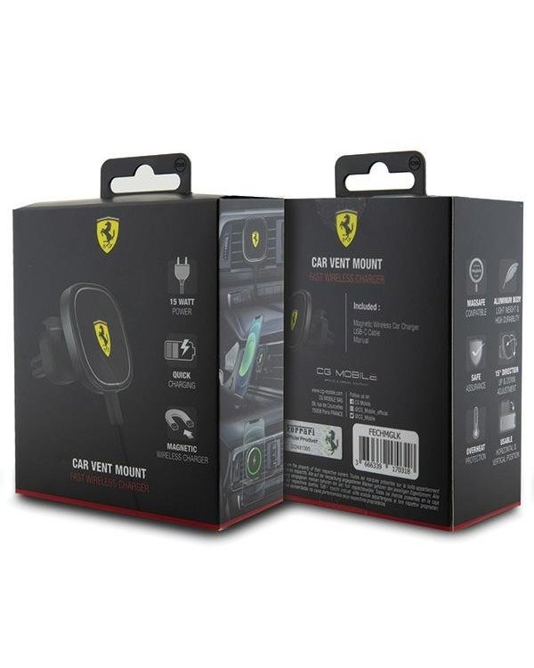 Ferrari FECHMGLK Держатель для телефона с беспроводной зарядкой 15W