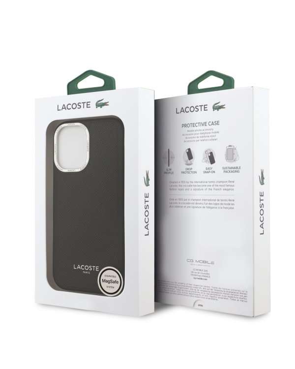 Lacoste PU Leather Champs Elysees MagSafe Чехол для iPhone 17