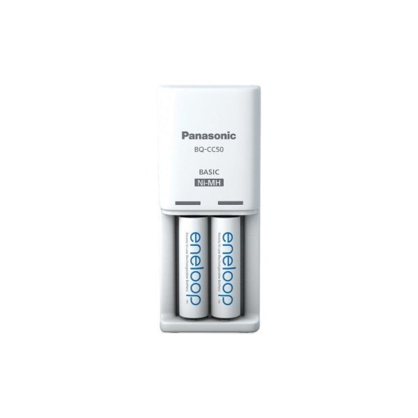 Panasonic Eneloop Compact Зарядное устройство для батареек + 2x AA 2000 mAh