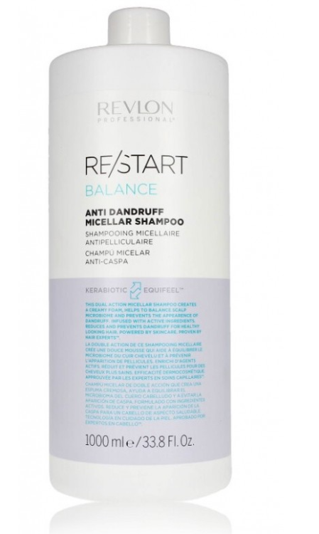 Revlon Professional Restart Balance Anti Dandruff Micellar Шампунь 1000 ml