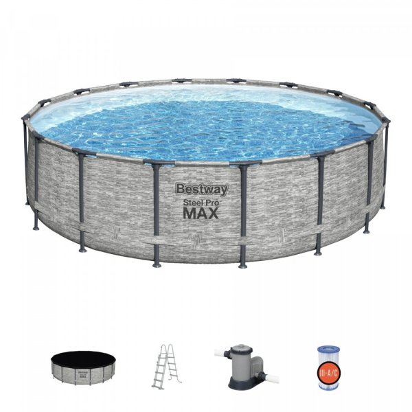 Обложка книги «Bestway SteelPro Max 5619E Каркасный бассейн 427 x 122cm»