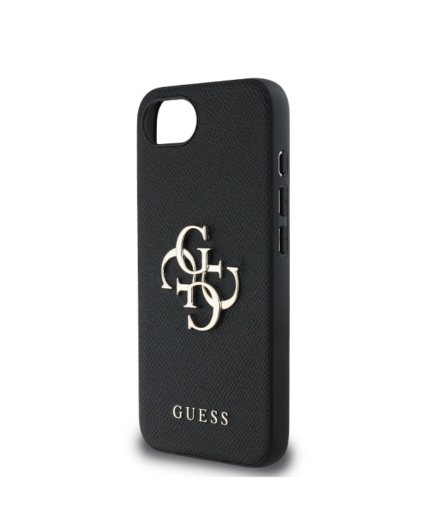 Guess PU Grained 4G Metal Logo Case Чехол для Apple iPhone 16e