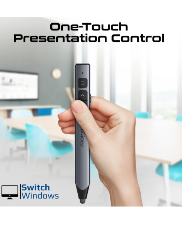 Promate ProPointer-S Универсальный интуитивный беспроводной презентатор со стилусом
