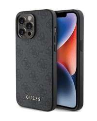 Guess PU 4G Metal Logo Case Защитный Чехол для Apple iPhone 15 Pro