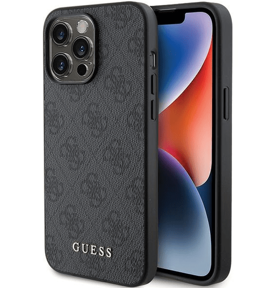Guess PU 4G Metal Logo Case Защитный Чехол для Apple iPhone 15 Pro