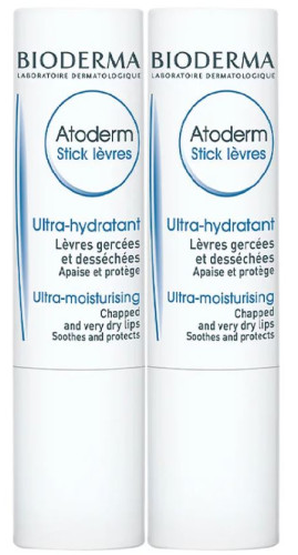 Bioderma Atoderm Ultra-Moisturizing Бальзам для губ 2 x 4 g