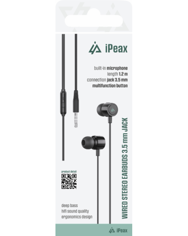 iPeax 3.5mm Проводные Hаушники