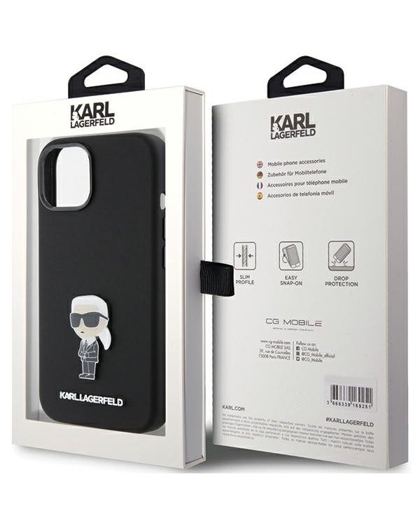 Karl Lagerfeld KLHCP15MSMHKNPK Back Case for Apple iPhone 15 Plus / 14 Plus