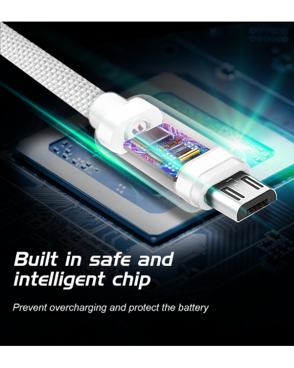 Swissten Textile Quick Charge Универсальный Micro USB Кабель данных 2m