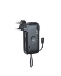 Promate PowerPack-10i Переносная зарядная батарея 22W / 10000mAh / USB-C / QC3.0 / iWatch 2,5W / 220V EU/US/UK