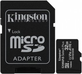 Kingston Canvas Select MicroSDHC 32GB + Adapter Карта Памяти