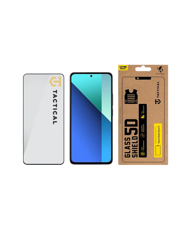 Tactical Glass Shield 5D Защитное стекло для Xiaomi Redmi Note 13 4G/5G/14S / чёрный