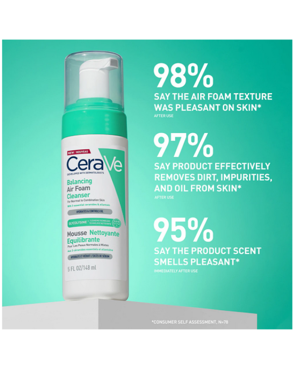 CeraVe Balancing Air Foam Cleanser Пенный очиститель 148ml