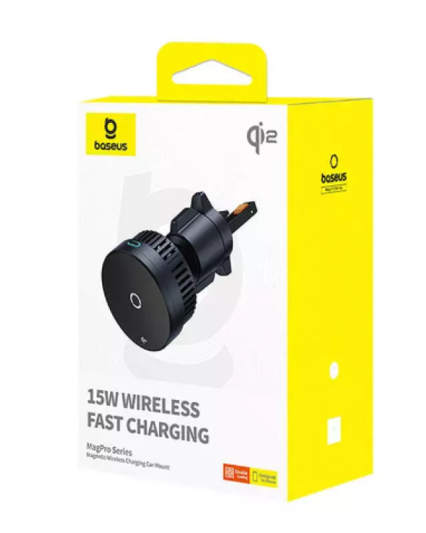 Baseus MagPro Автодержатель для телефона c индуктивным зарядным устройством 15W