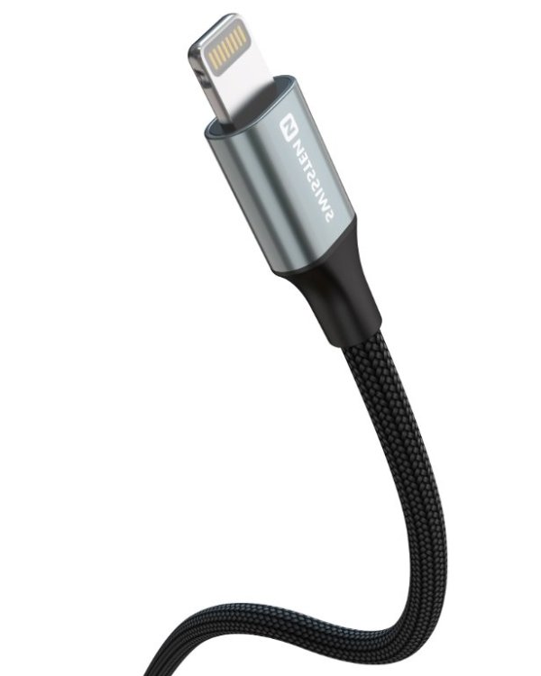Swissten Textile II USB-C - Lightning Kабель для передачи данных и зарядки 1.5m