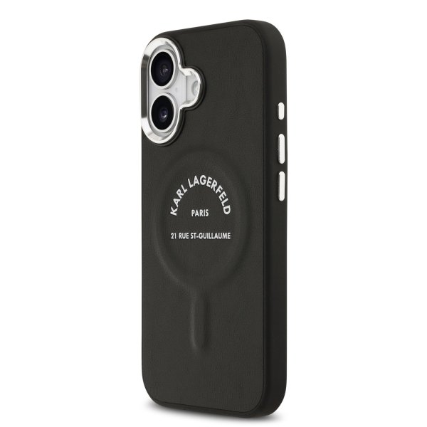Karl Lagerfeld PU RSG Logo MagSafe Case Защитный чехол для iPhone 17 / чёрный