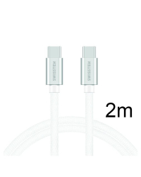 Swissten Textile Универсальный Quick Charge 3.1 USB-C - USB-C Кабель данных 2м