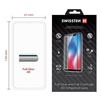 Обложка книги «Swissten Ultra Durable 3D Full Face Tempered Glass Защитное стекло Apple iPhone X / XS Белое»