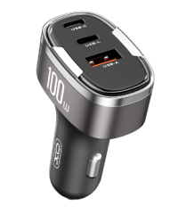 XO CC61 Автомобильное зарядное устройство 100W USB / USB-C / Lightning