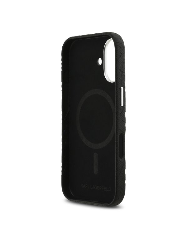 Karl Lagerfeld Grained PU Repeated Logo MagSafe Case Чехол для Apple iPhone 17