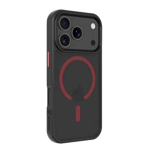 Обложка книги «Tactical MagForce Hyperstealth 2.0 Защитный чехол для iPhone 17 Pro / чёрный/красный»