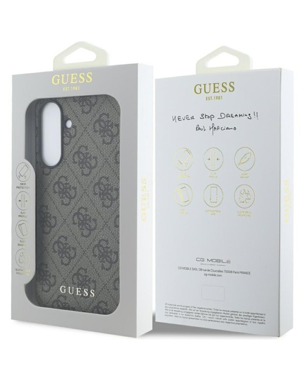 Guess 4G Metal Gold Logo Case Чехол для Samsung Galaxy A36 5G