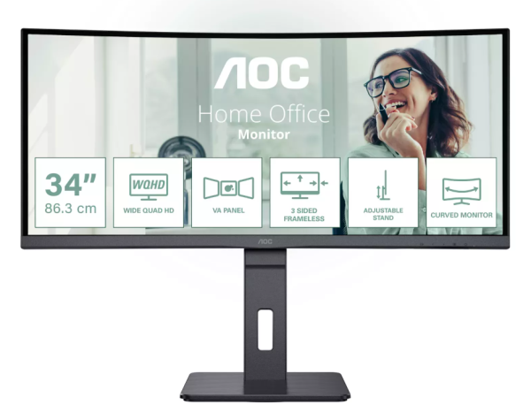 AOC CU34P3CV UltraWide Quad HD LED 3440 x 1440 Mонитор 34"