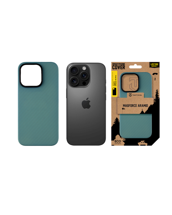 Tactical MagForce Aramid Cover Защитный чехол для Apple iPhone 16 Pro / синий