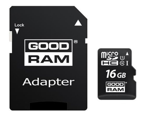 Goodram 16GB Micro SDHC U1-I Class 10 Kарта памяти с адаптером