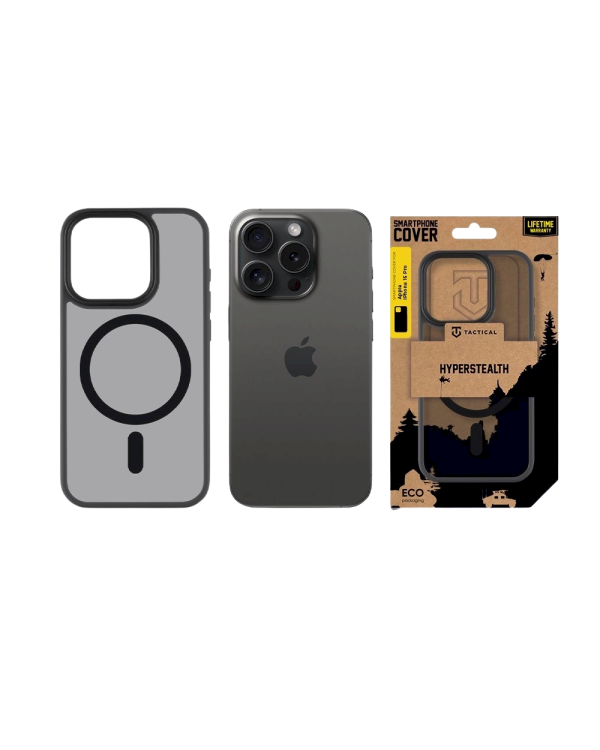 Дополнительное изображение книги «Tactical MagForce Hyperstealth Cover Защитный чехол для iPhone 15 Pro / асфальтовый»