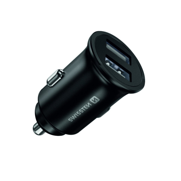 Swissten Metal Премиум Автомобильная зарядка 2 x USB / 4.8A