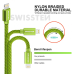 Swissten Textile Fast Charge 3A Lightning Кабель Для Зарядки и Переноса Данных 2m